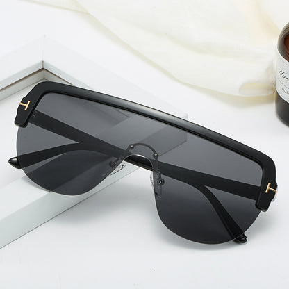 Zeitgenössische Voll-Rahmen Schildkröten-Sonnenbrille Brehn