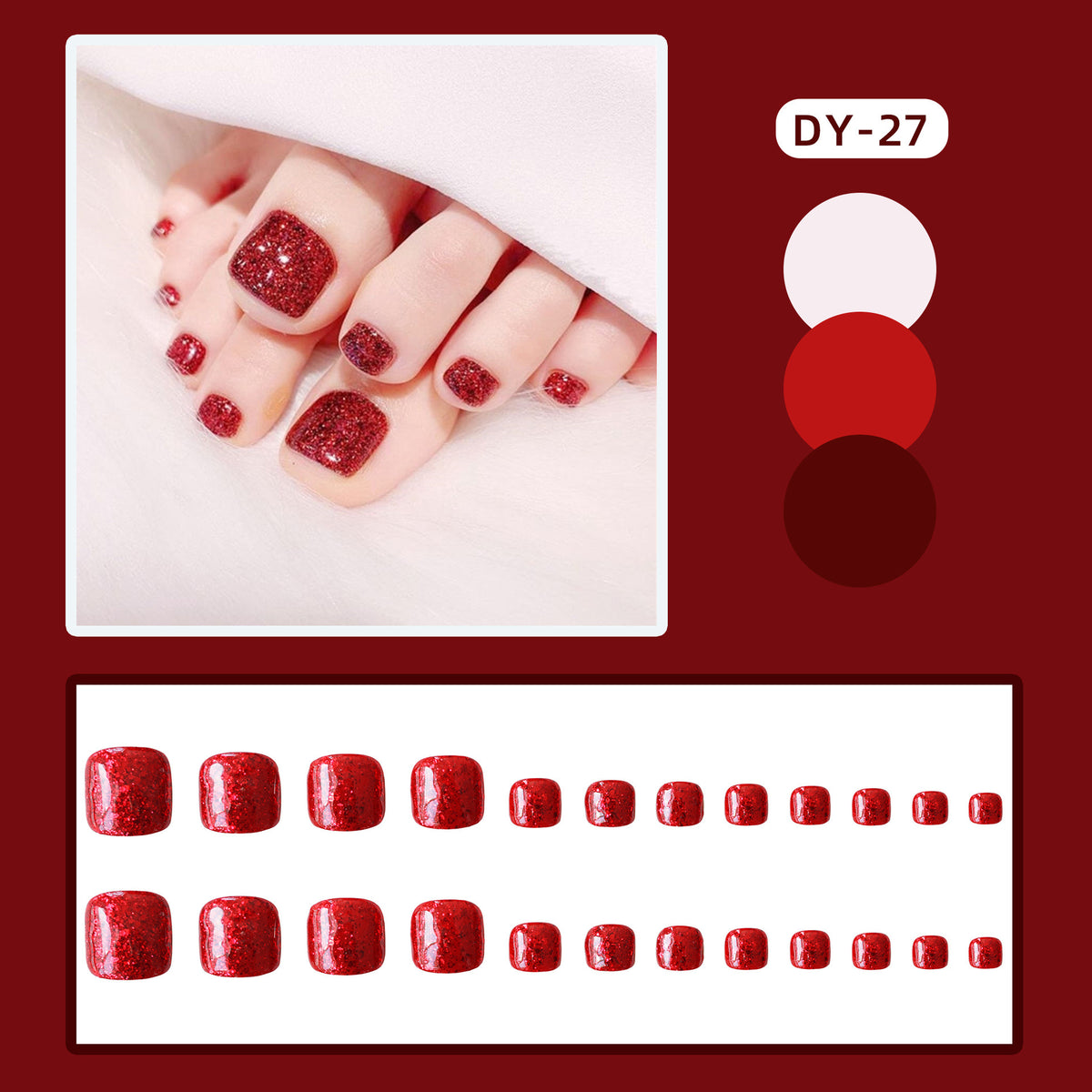 Glitzerndes Nagelset Brehn