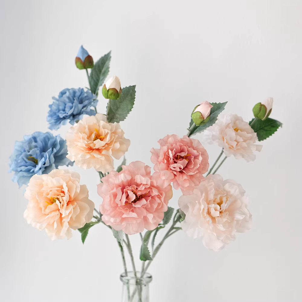 Realistische Pfingstrose Blumenstiel