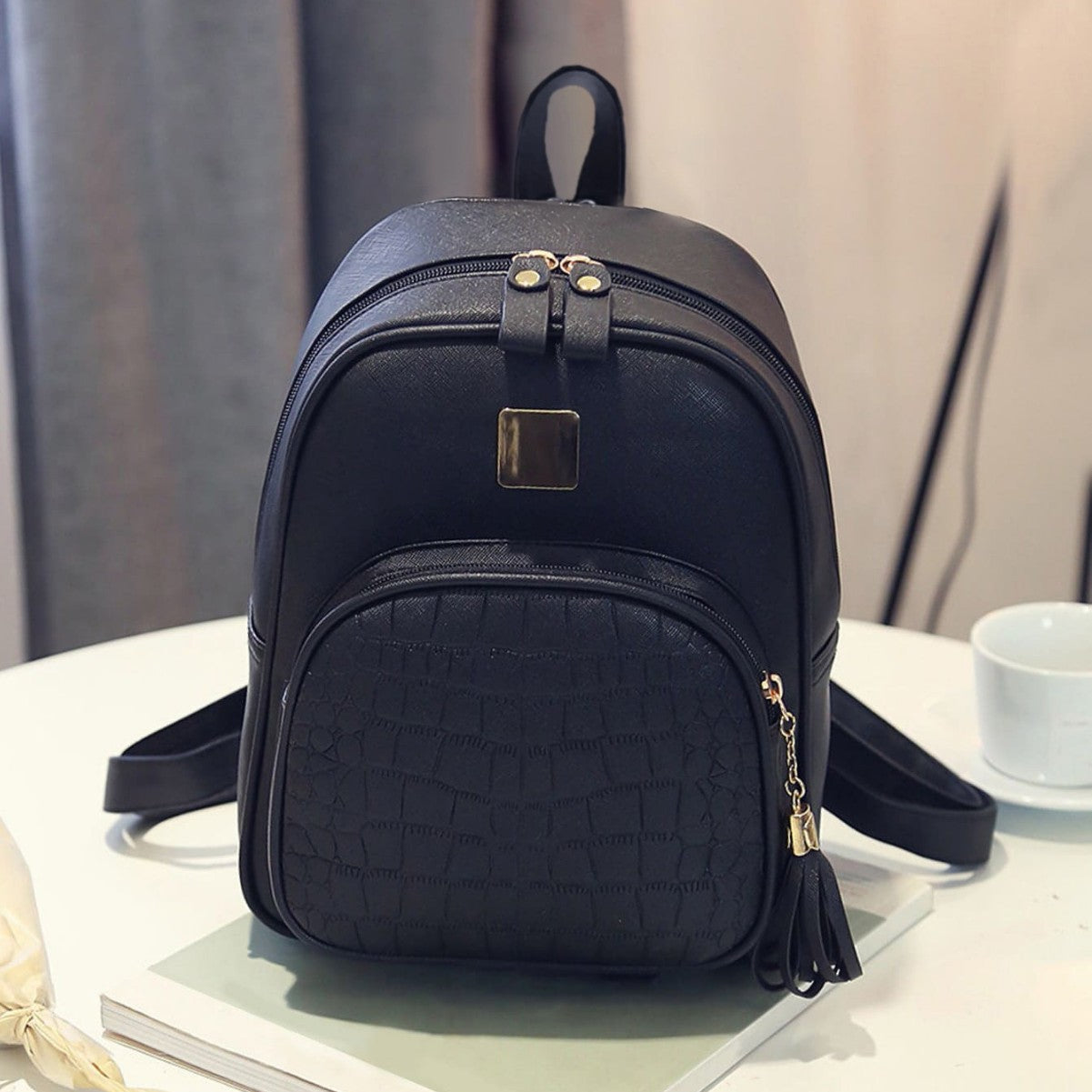 Modischer Rucksack mit Strukturiertem Material Brehn
