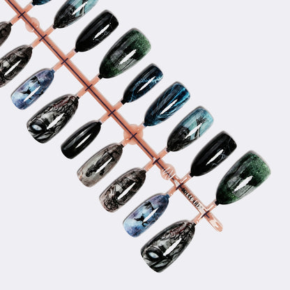 Kunstnagelset mit kreativen und fantasievollen Designs Brehn