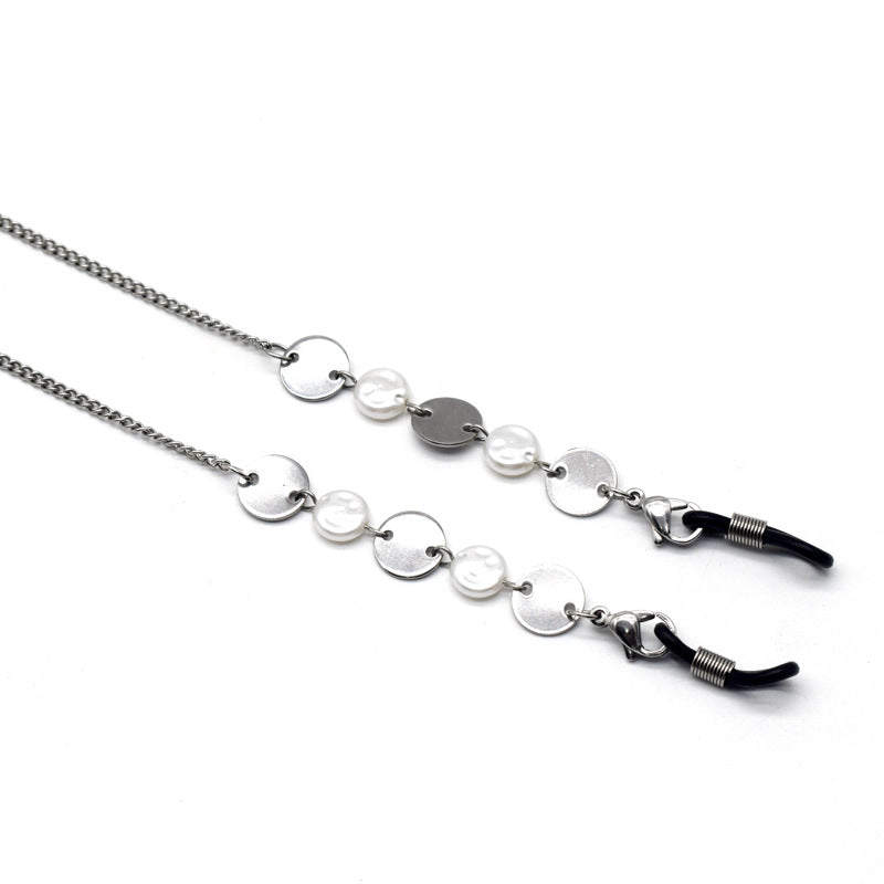 Eleganter Metallic Ketten-Brillenhalter Brehn
