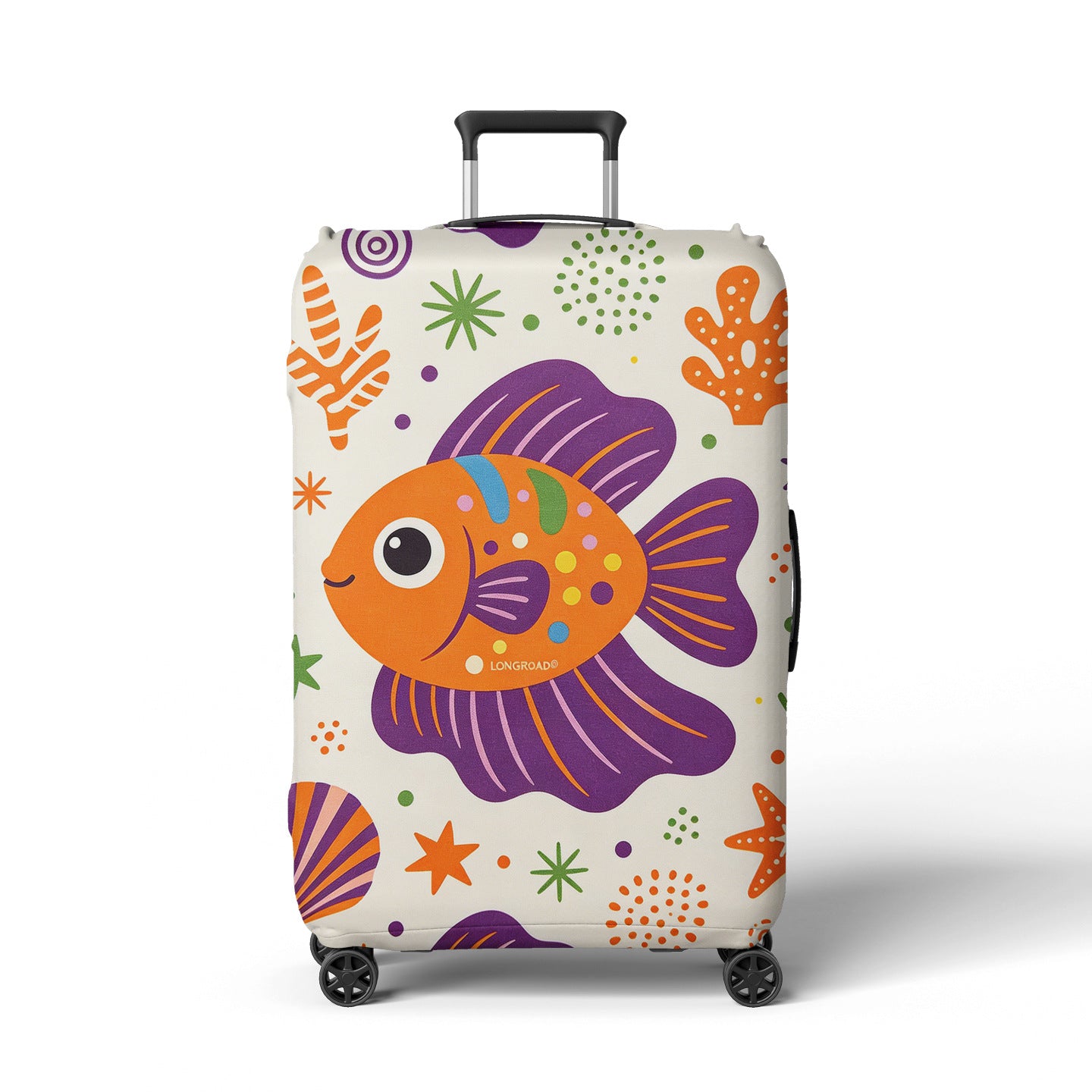 Damen Kofferschutzhülle mit fröhlichem Motiv Brehn