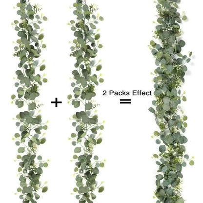 Künstliche Eukalyptus Blumen-Girlande