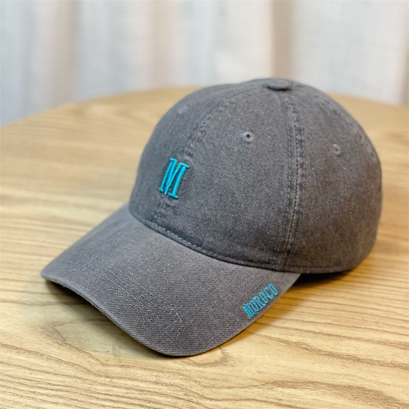 Männer bestickte Denim Baseballmütze Brehn