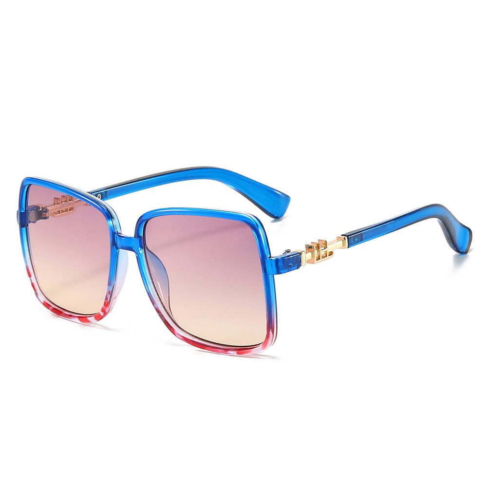Damen Sonnenbrille mit großem Rahmen und Farbverlauf Brehn