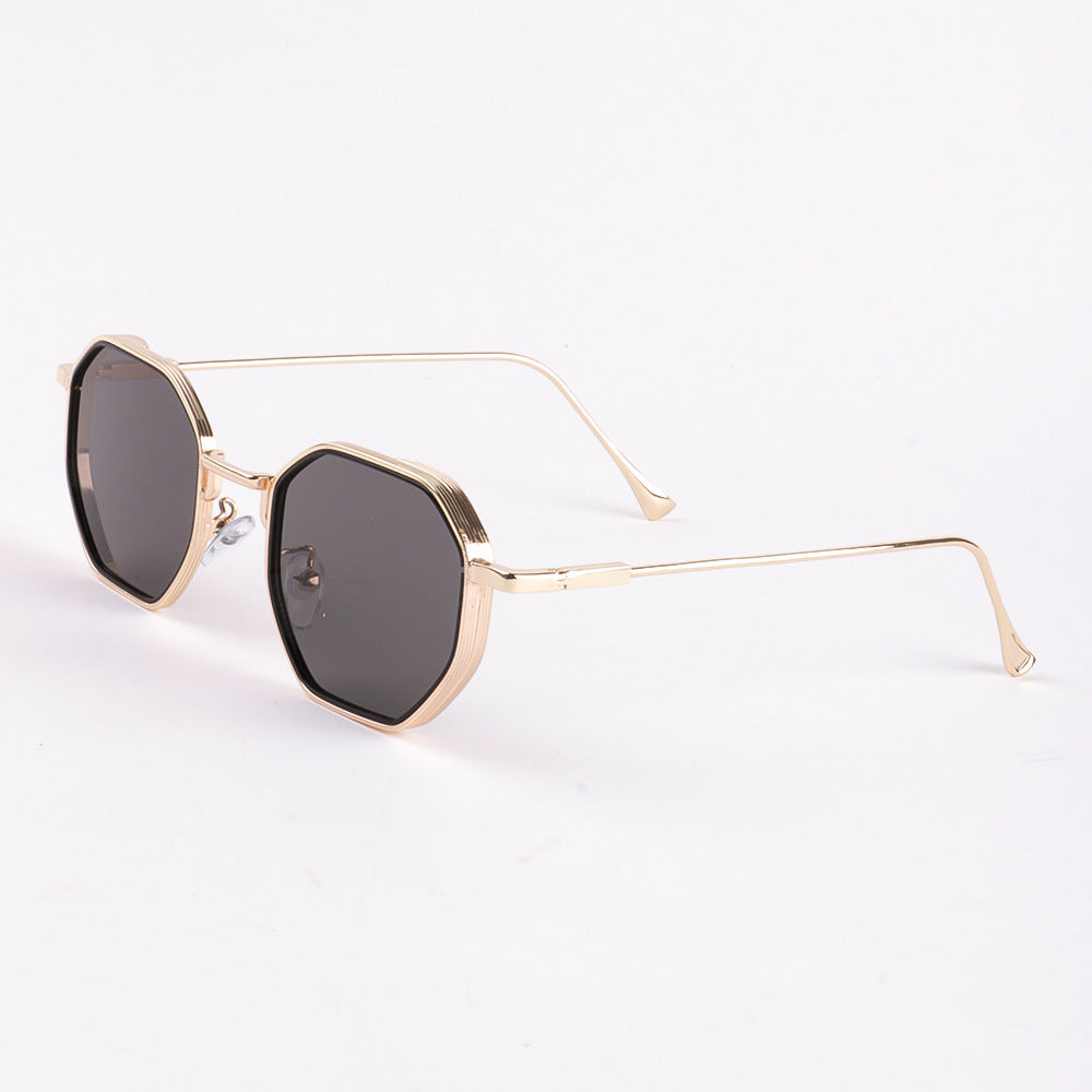 Damen Sonnenbrille im modernen, achteckigen Design mit UV-Schutz Brehn
