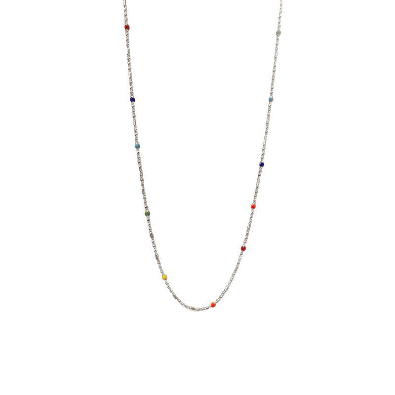 Zarte Mehrfarbige Perlenkette Armband Brehn