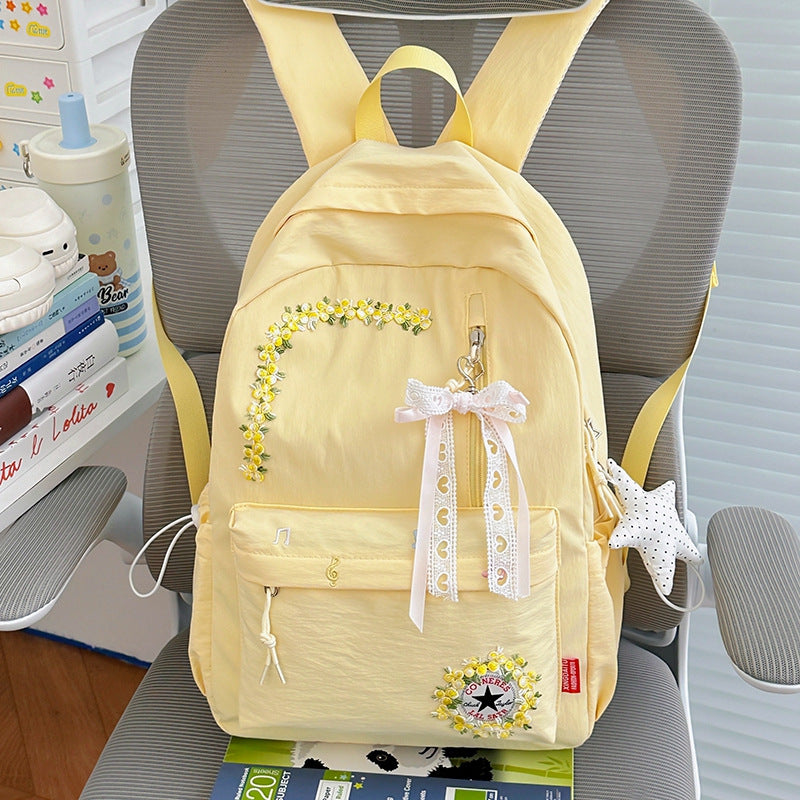 Blumenverzierte Alltag-Rucksack Brehn