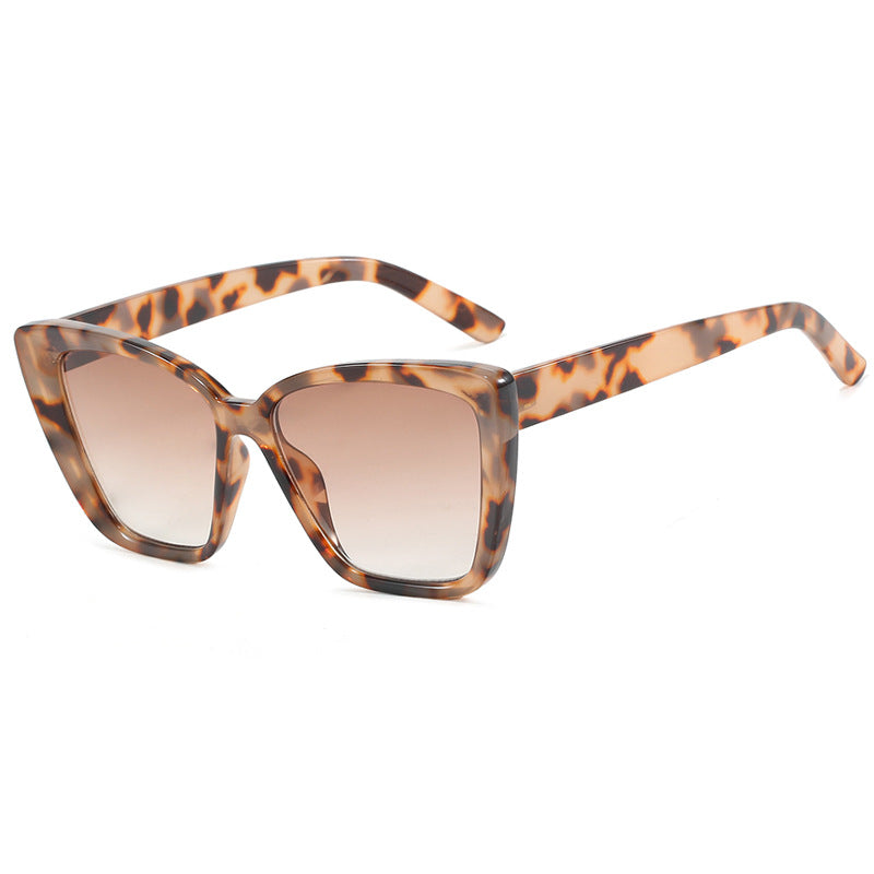 Damen quadratische Sonnenbrille im modernen Schildkrötenmuster Brehn