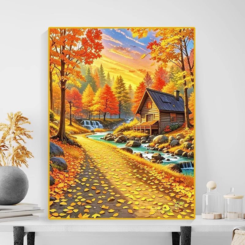 Herbstlandschaft Leinwanddruck Brehn