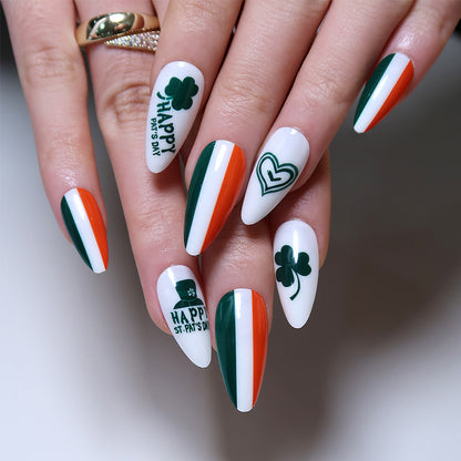 Trendige Nagelkunst im Irland-Stil Brehn