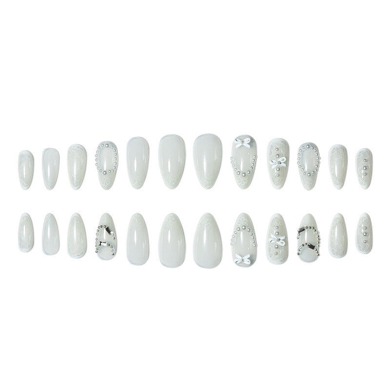 Elegante Spitzen Design Nagelverlängerungen Brehn