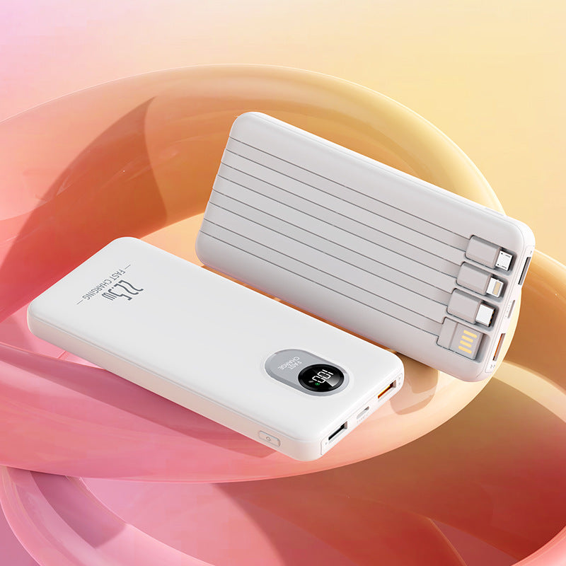 Leistungsstarke Powerbank mit Multifunktionalem Ladeanschluss und Intelligenter Led-Anzeige Brehn