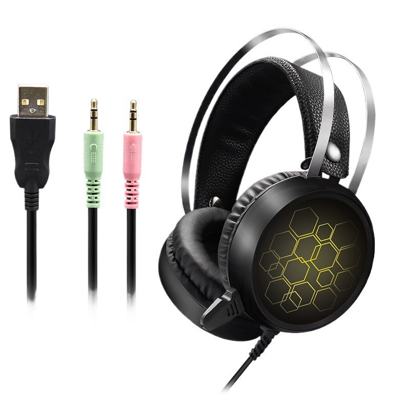 Verdrahtetes Gaming-Headset mit Wabenmuster Brehn