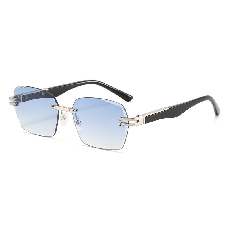 Herren elegante quadratische Sonnenbrille mit Holzarmen Brehn