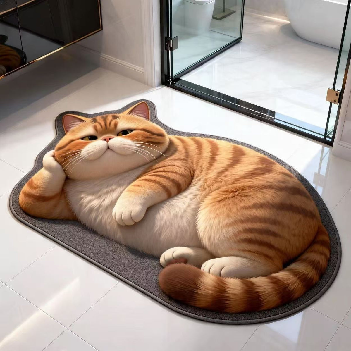 Plüsch Cartoon Katze Teppich