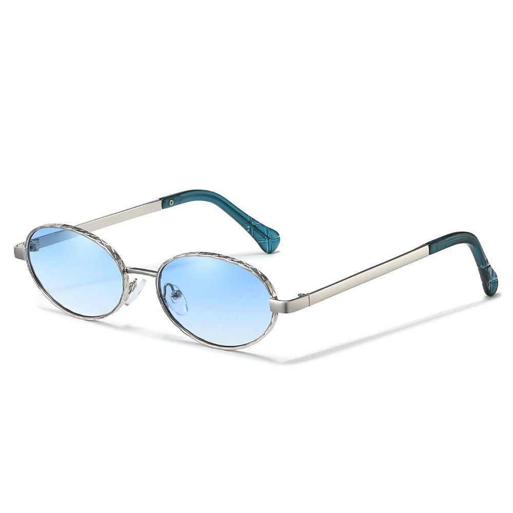 Sleek Oval Frame Sonnenbrille Brehn