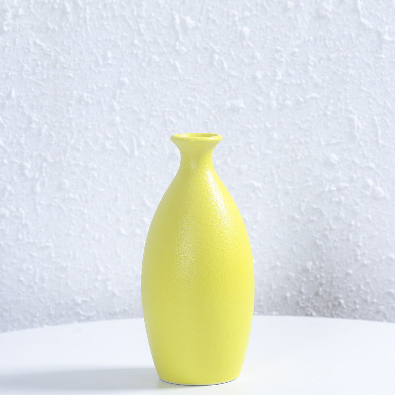 Minimalistischer Texturierter Keramik Blumen Vase Brehn