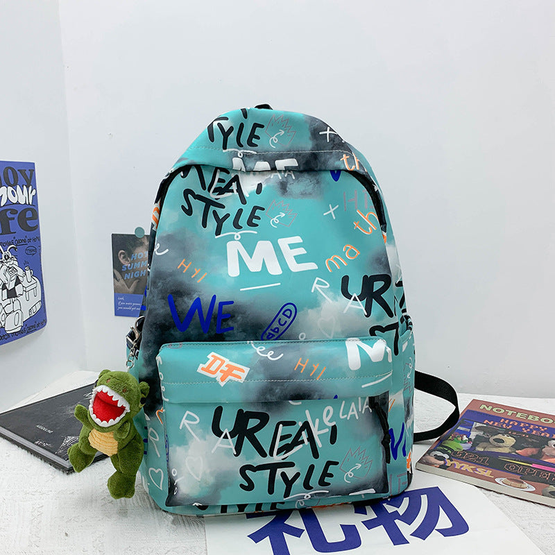 Stylischer Grafikdruck-Rucksack