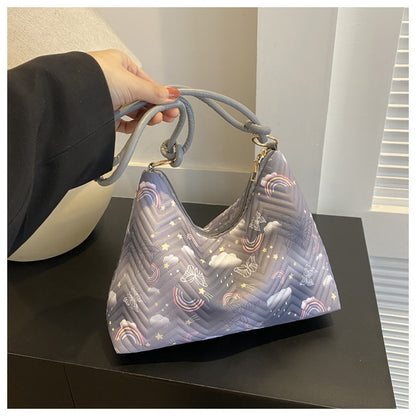Gepolsterte Hobo-Tasche