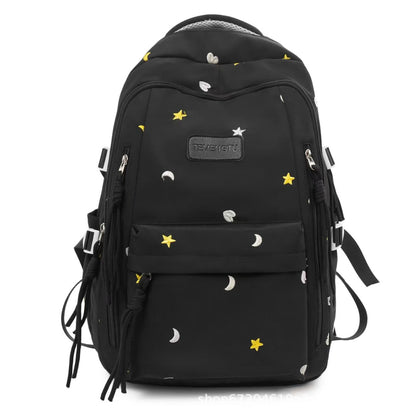 Multi-Taschen Bestickter Rucksack Brehn