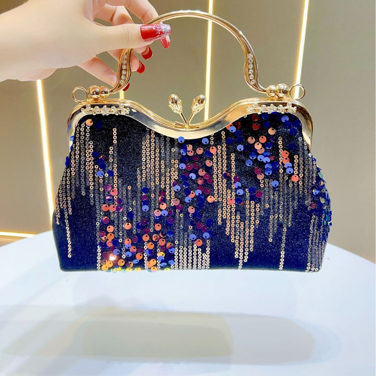 Glitzernde Abend-Handtasche