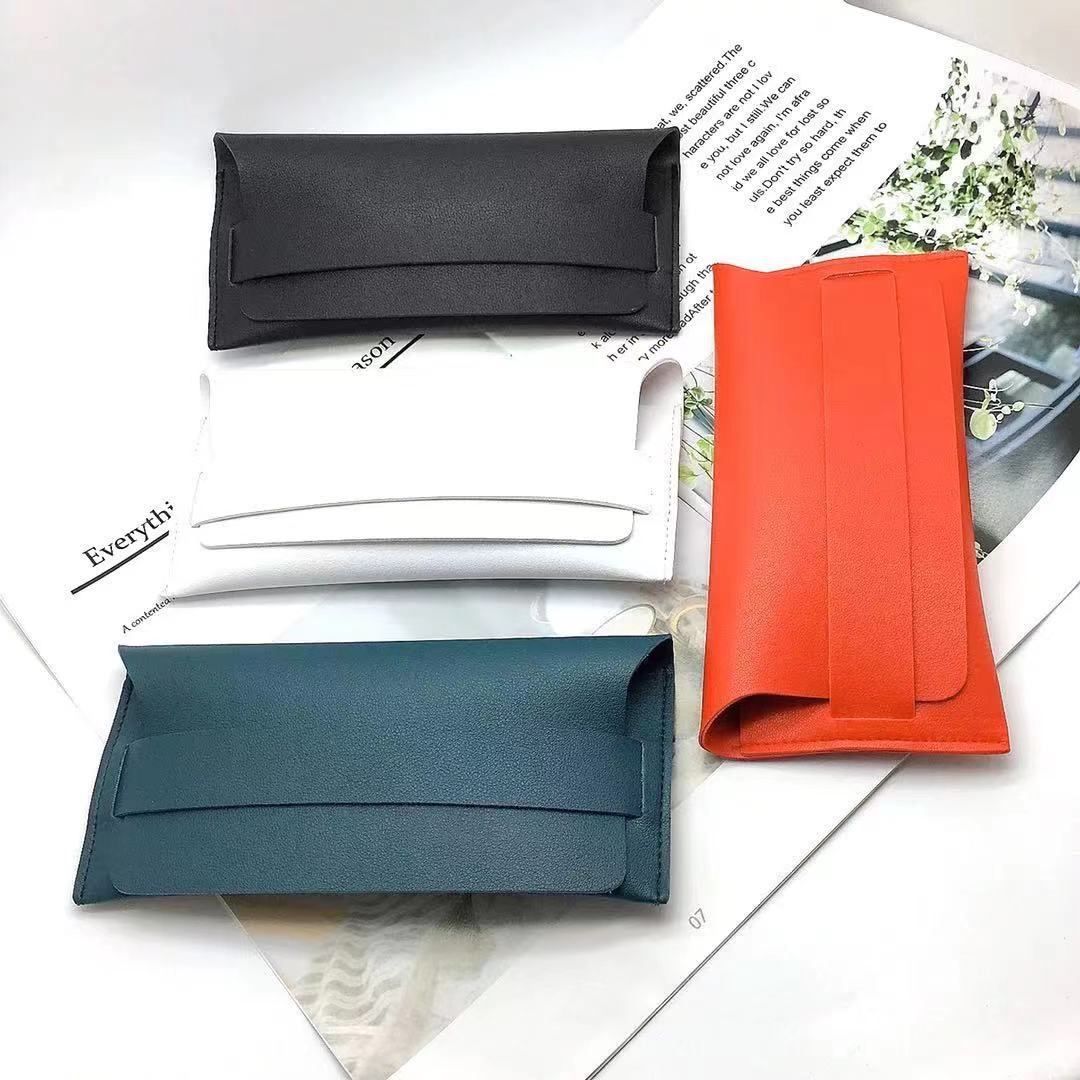 Faltbare synthetische Leder Sonnenbrille Etui Brehn