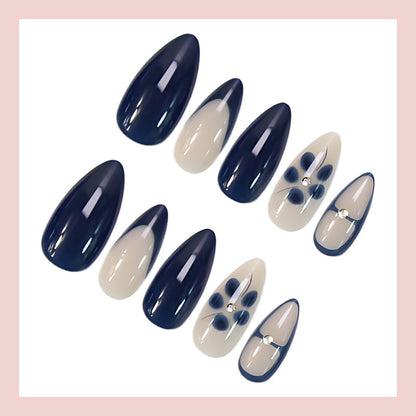 Kunstnagelset mit eleganten akzentuierten Designs Brehn