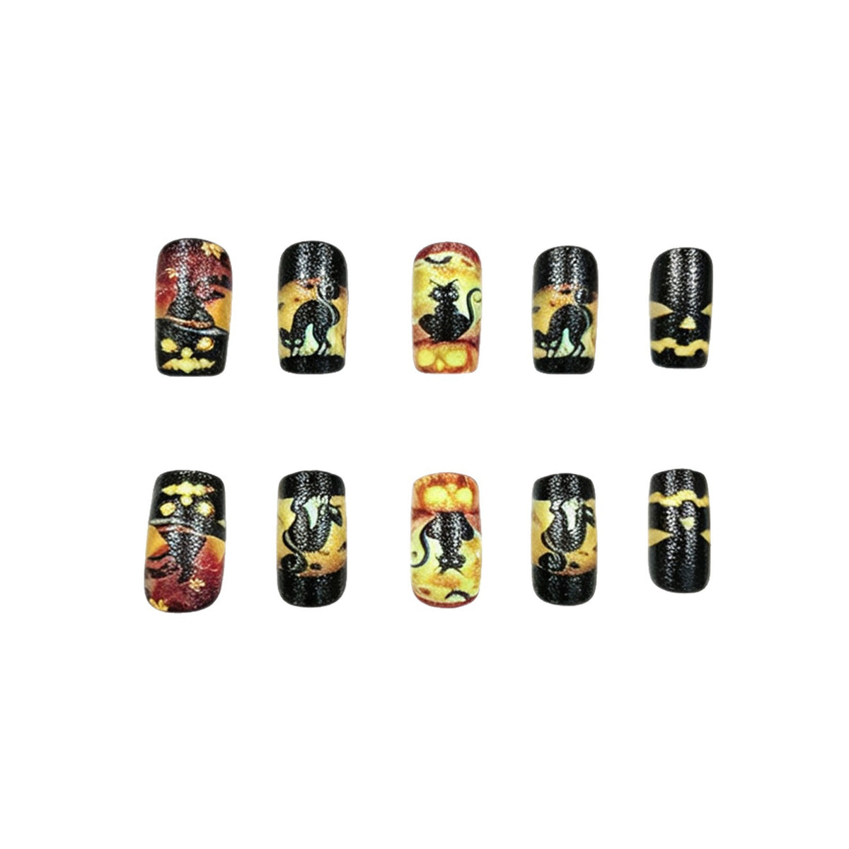 Halloween-Themen Press-On Nagelkunst Brehn