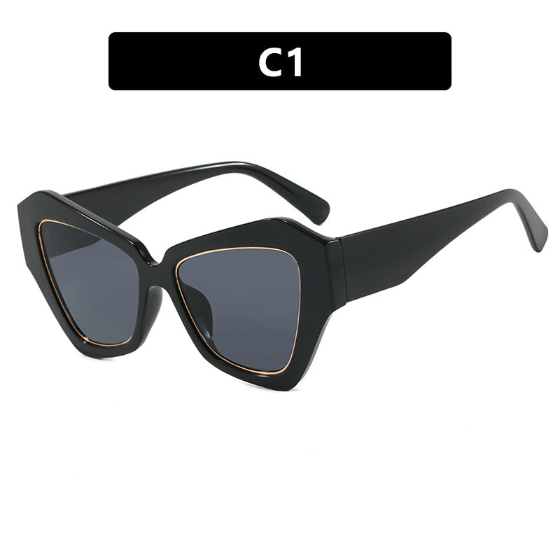 Damen trendy Cat-Eye Sonnenbrille mit elegantem Rahmen und UV-Schutz Brehn