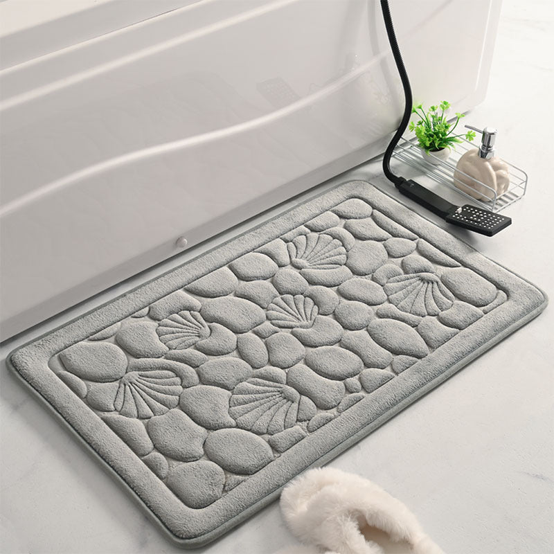 Küstenkiesel Design Badezimmermatte Brehn