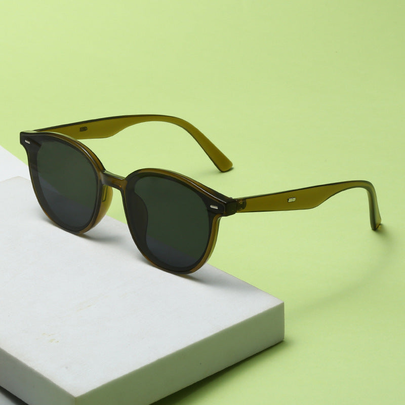 Damen Modische Sonnenbrille mit trendigem, rundem Rahmen und UV-Schutz Brehn