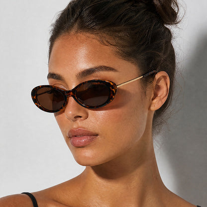 Retro-inspirierte ovale Sonnenbrille Brehn