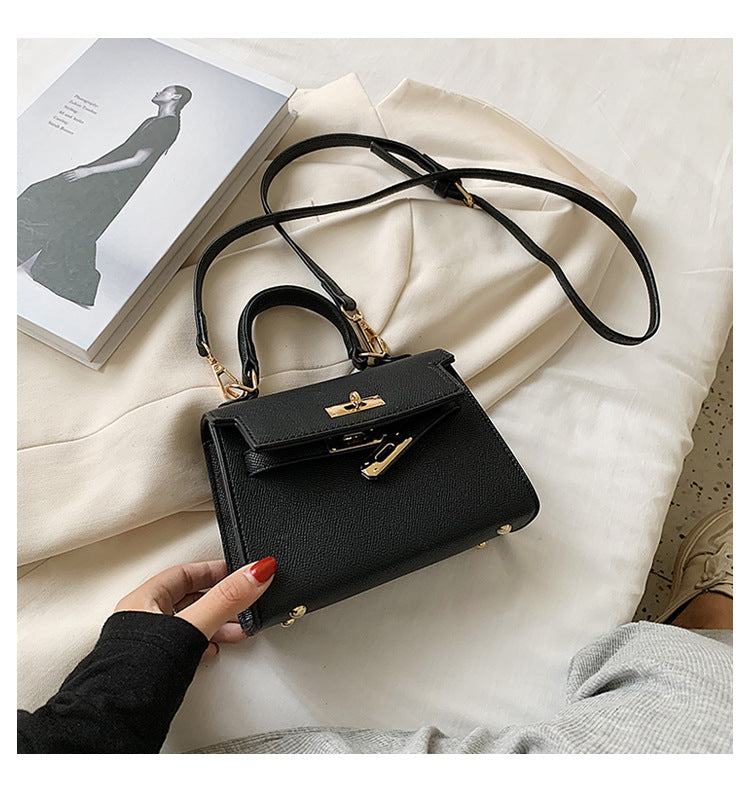 Strukturierte Kunstleder-Handtasche Brehn