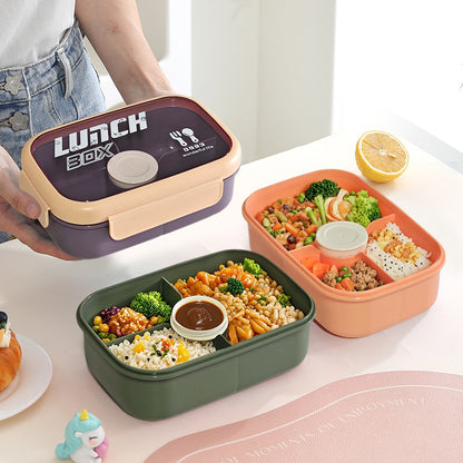 Vielseitige auslaufsichere Lunchbox mit Besteck