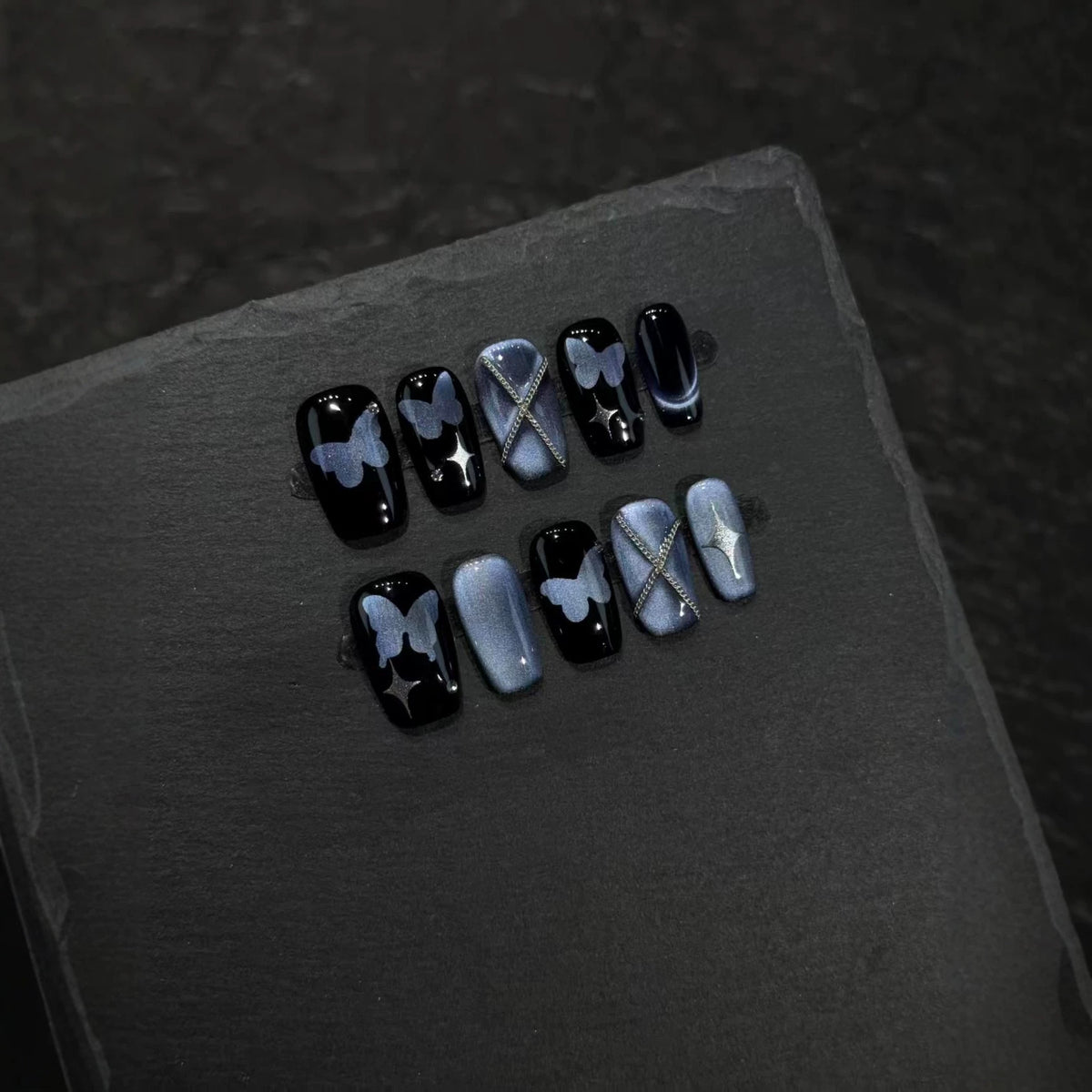 Künstlerisches Schmetterling Nagelkunst Set