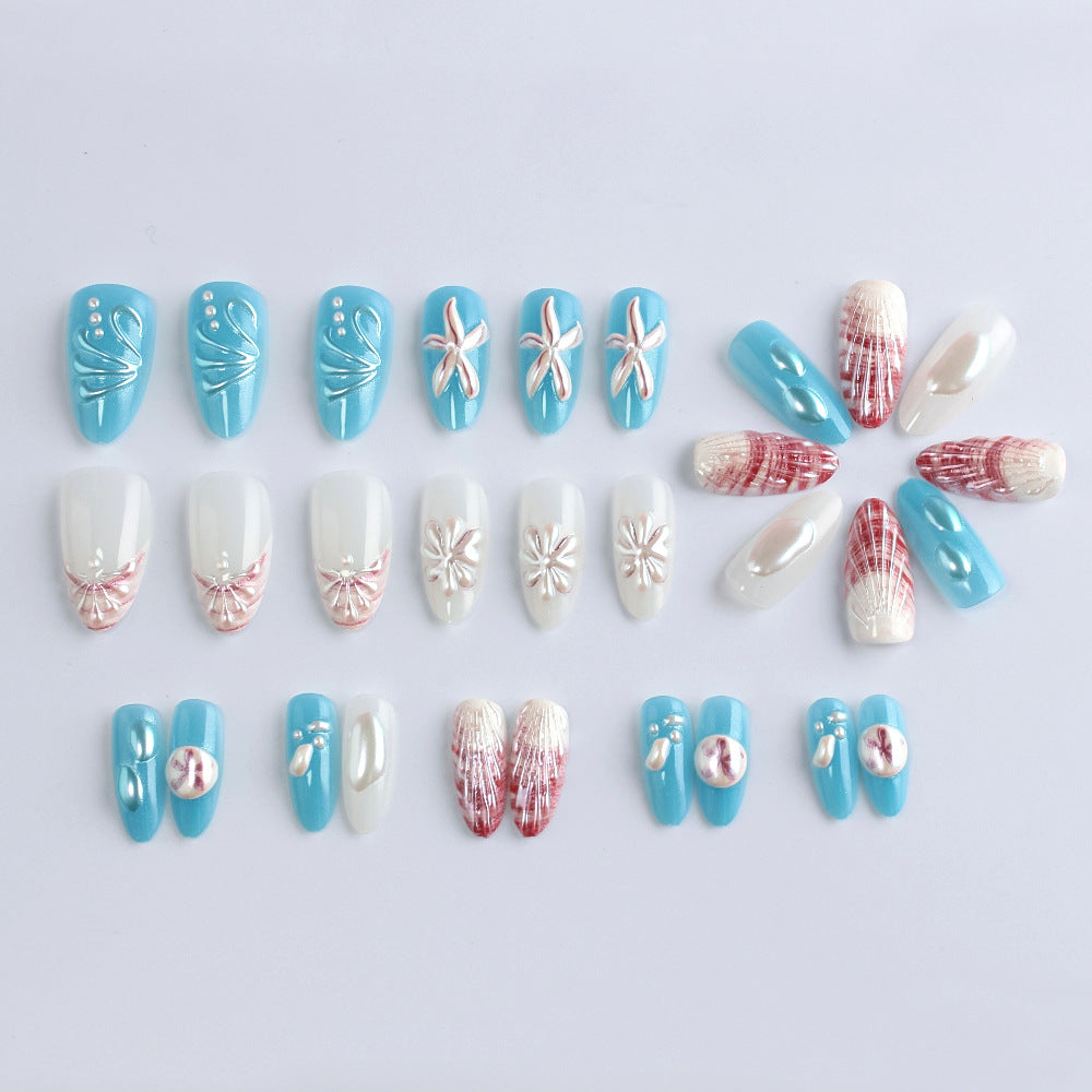 Ozean-inspiriertes Gel-Nagelkunst-Set Brehn
