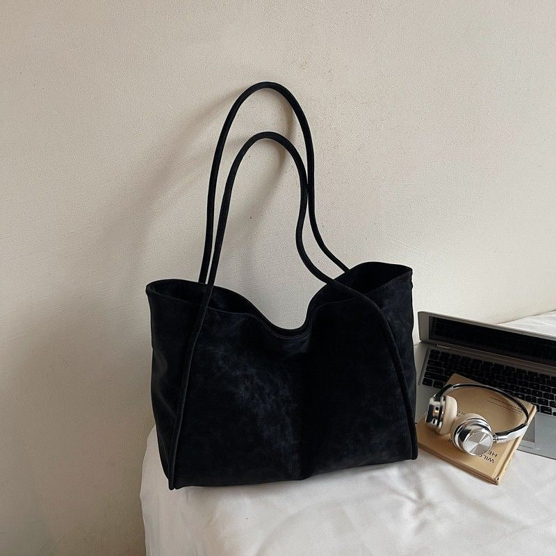 Chic Überdimensionale Leder Tote Tasche Brehn