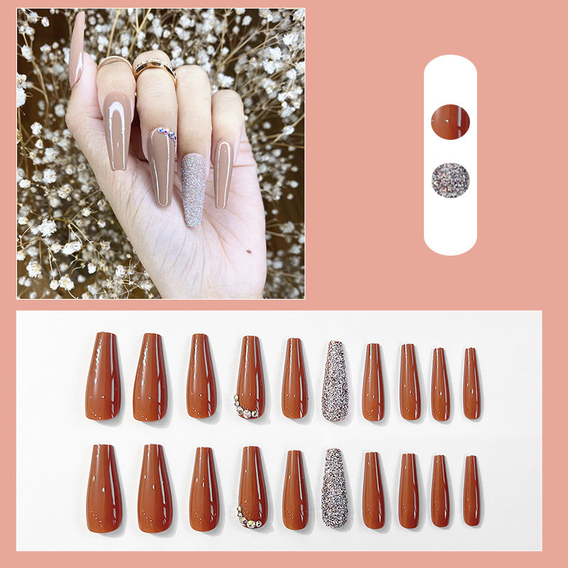 Stiletto Press-On Nagelset mit Strassakzenten