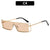 Geometrische Schild-Sonnenbrille mit luxuriösen Metallakzenten