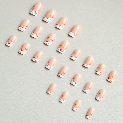 Romantische Herz-Themen Nagelkunst