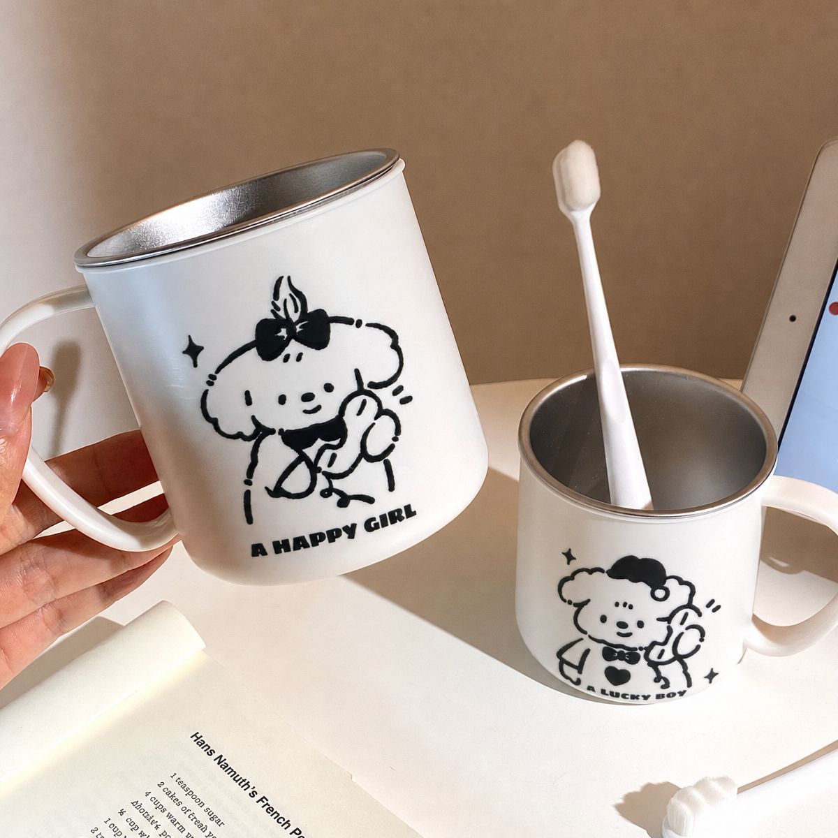 Keramiktasse mit Charmantem Cartoon-Design Brehn