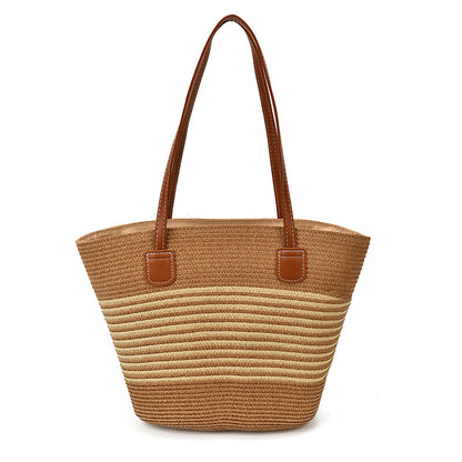 Gewebte Strohtasche Strandtasche