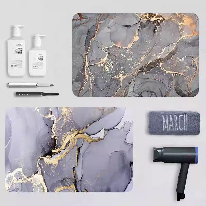 Luxuriöse Marmor-Design-Badematte