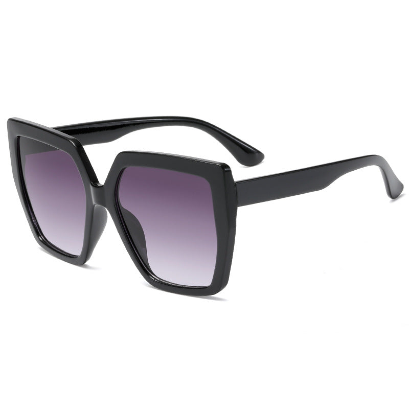 Damen modische transparente Sonnenbrille mit quadratischen Gläsern Brehn