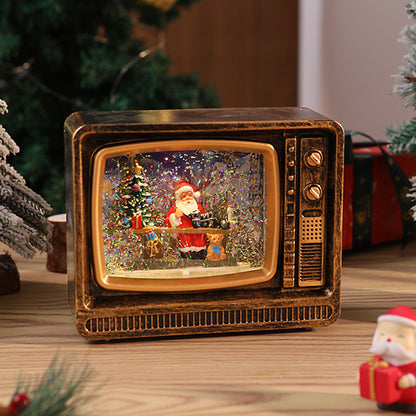 Nostalgische Schneekugel Fernseher Brehn