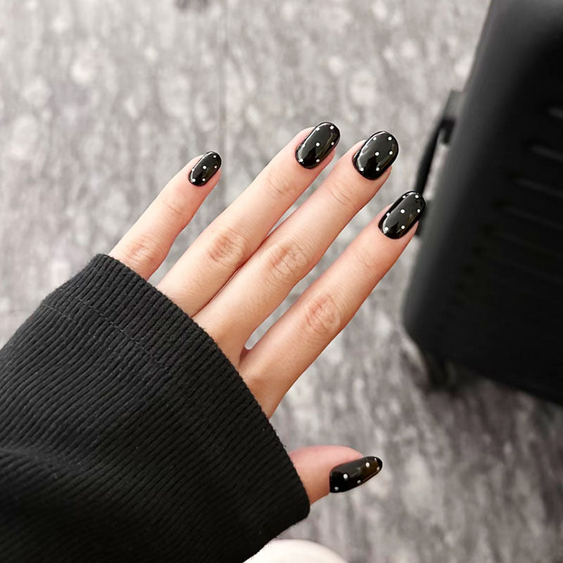 Künstlerisches katzenmotiviertes Press-On-Nagelkunstset Brehn