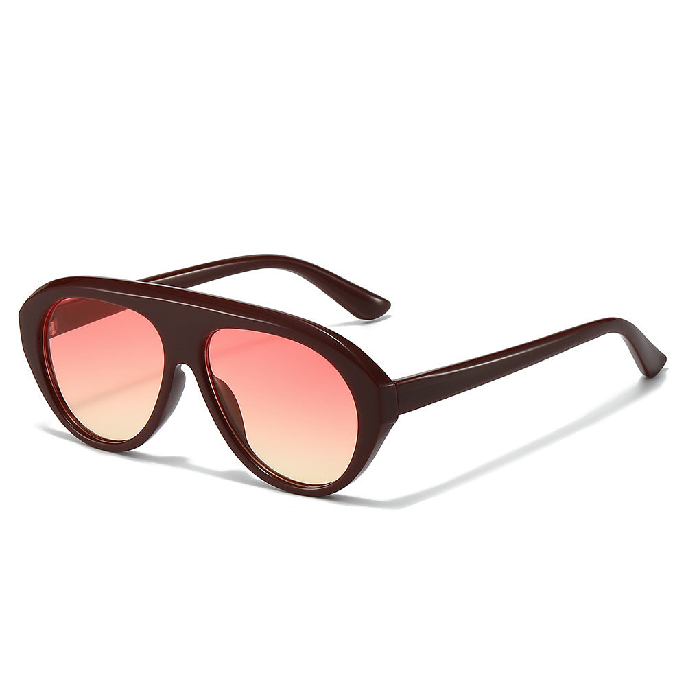 Oversized Geometric Aviator Sonnenbrille Brehn