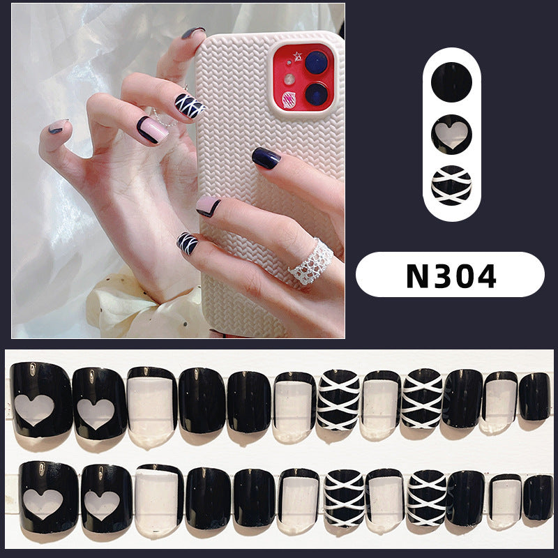 Blumenmuster Press-On Nagelset